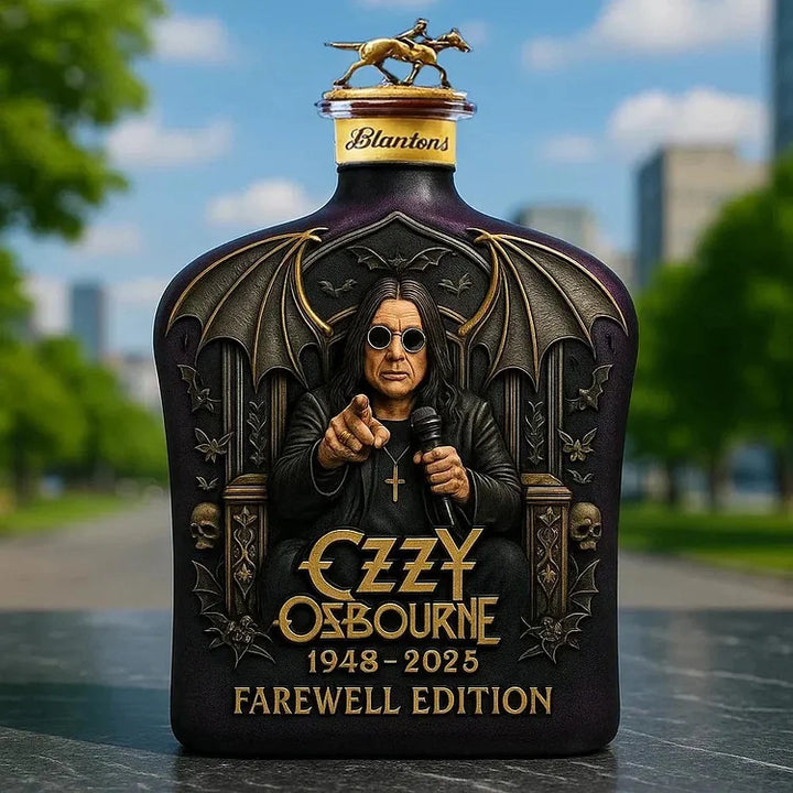 Ozzy Osbourne - butelka whisky z tłoczonego szkła - limitowana edycja - 5