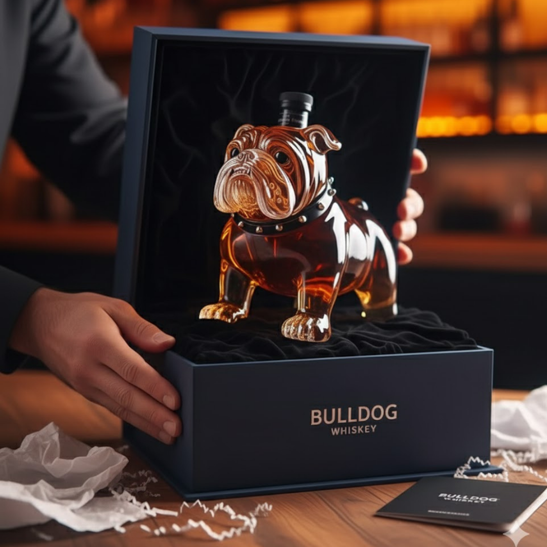 Butelka Whiskey - Wersja Bulldog