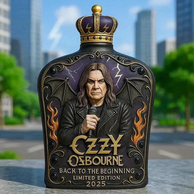 Ozzy Osbourne - butelka whisky z tłoczonego szkła - limitowana edycja - 5