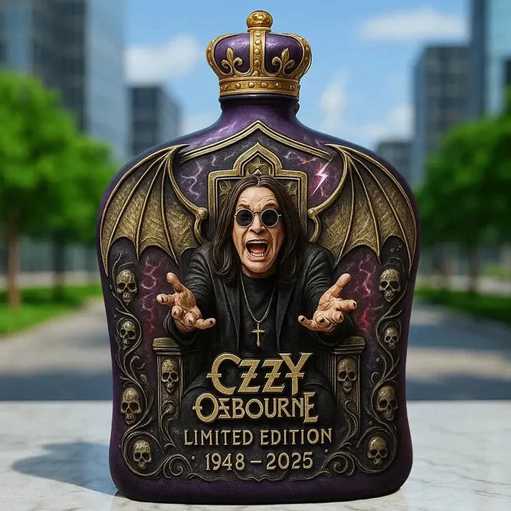 Ozzy Osbourne - butelka whisky z tłoczonego szkła - limitowana edycja - 5