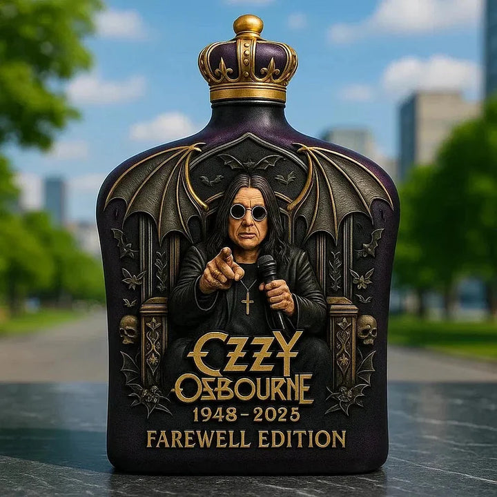 Ozzy Osbourne - butelka whisky z tłoczonego szkła - limitowana edycja - 5