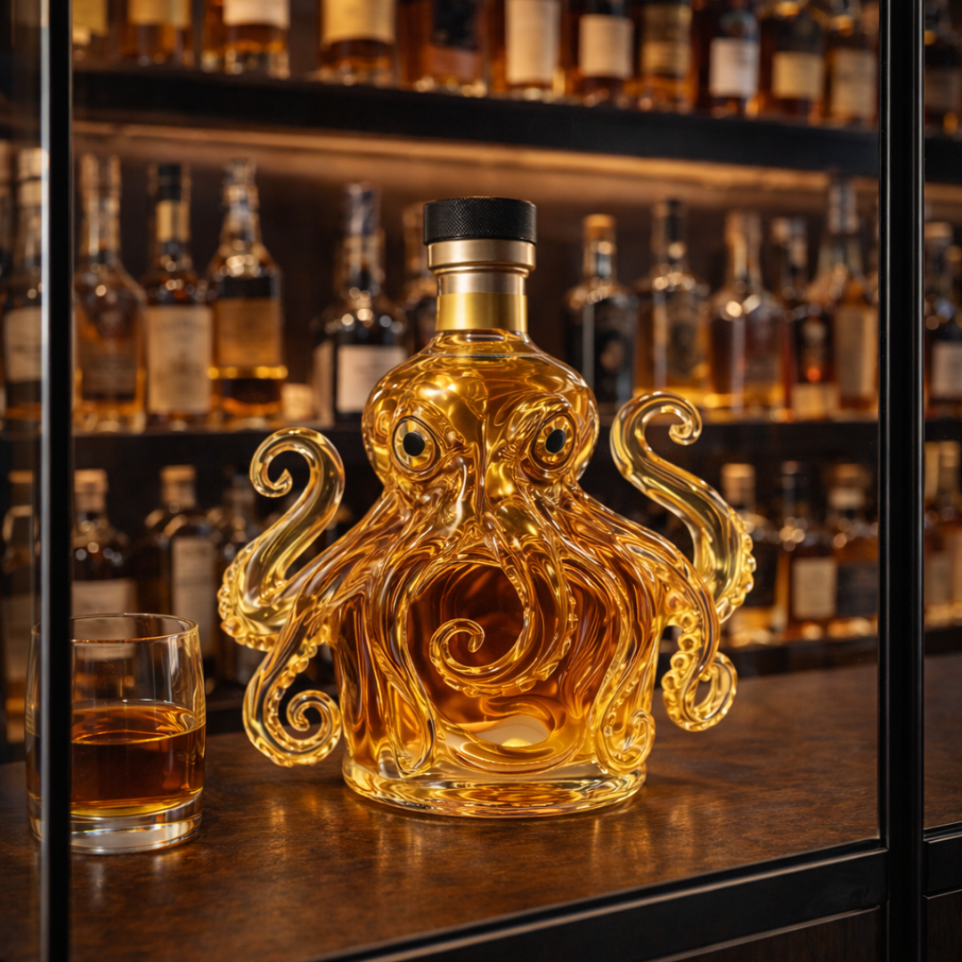 Butelka whisky - Edycja Ośmiornica