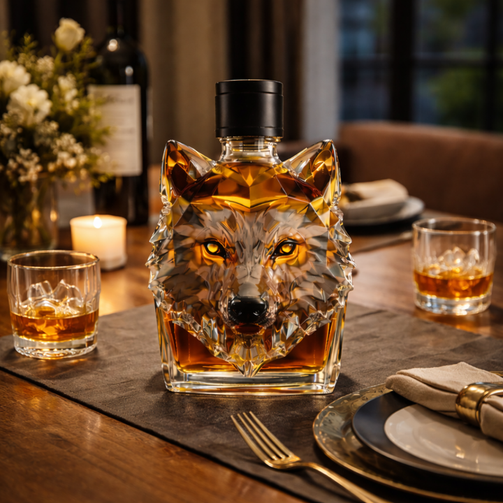Butelka Whisky - Wersja z Głową Wilka