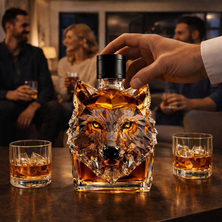 Butelka Whisky - Wersja z Głową Wilka