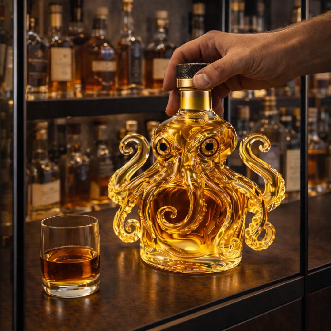 Butelka whisky - Edycja Ośmiornica