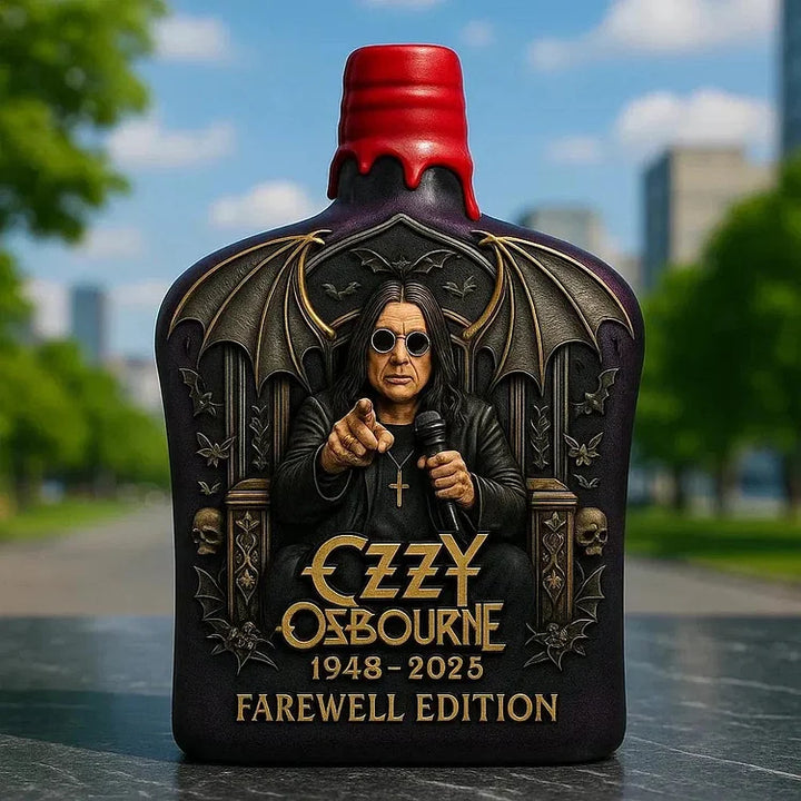 Ozzy Osbourne - butelka whisky z tłoczonego szkła - limitowana edycja - 5