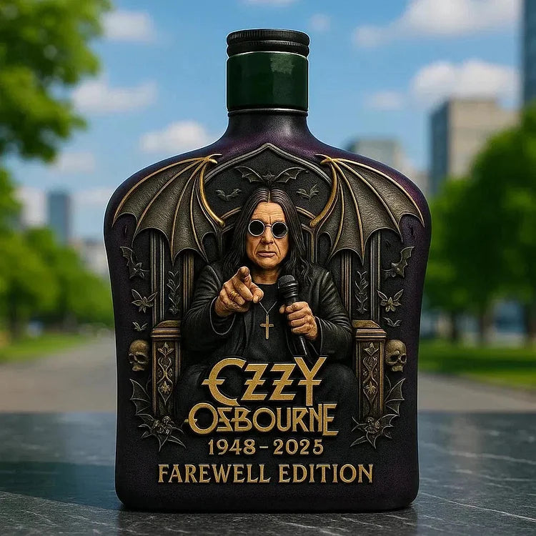 Ozzy Osbourne - butelka whisky z tłoczonego szkła - limitowana edycja - 5